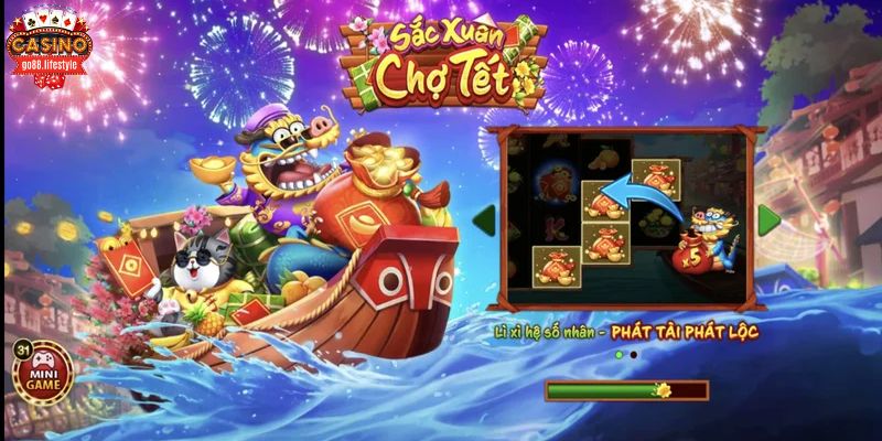 Bật mí top 5 chiến thuật săn nổ hũ Sắc Xuân Chợ Tết Go88