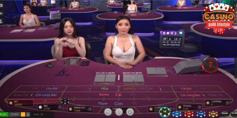 loại cược Baccarat